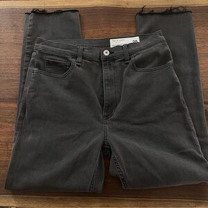 Rag & Bone Black High-Rise Slim Jeans